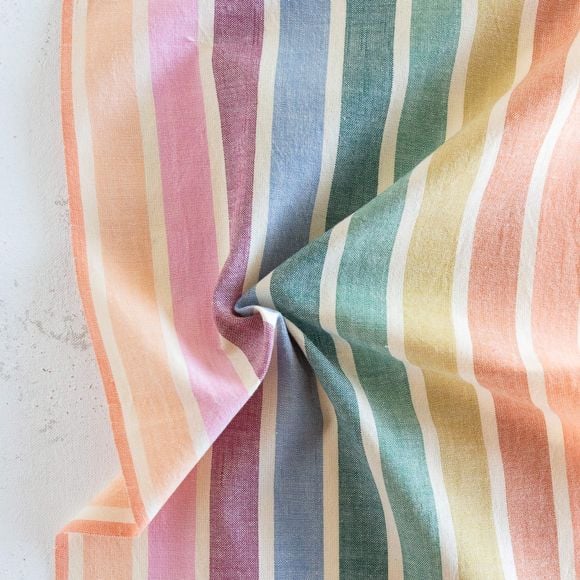 Baumwolle "Lucky Loom/ Wings Rainbow" (ecru-bunt) von Fableism