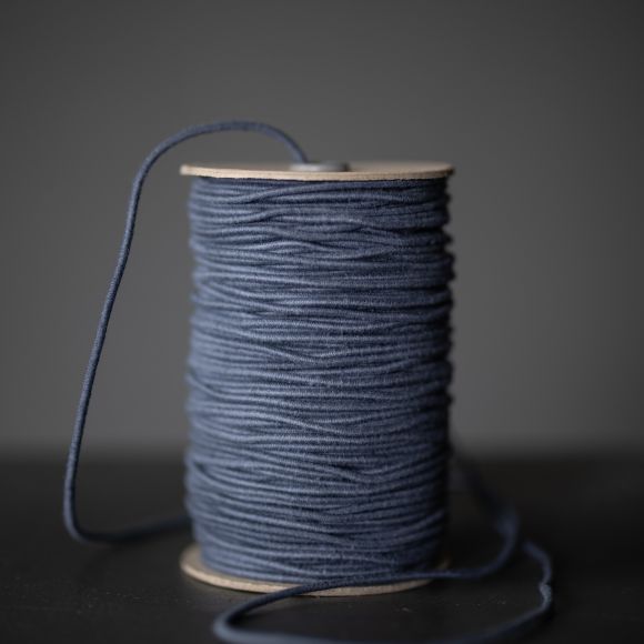 Gummikordel "Recycled Cotton-Petrol" - Ø 3 mm (jeansblau) von MERCHANT & MILLS