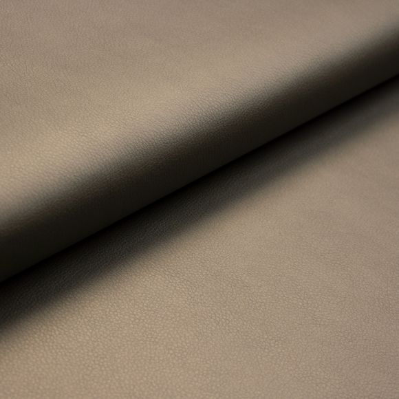 Kunstleder - weiche Qualität "Metallic" (taupe)