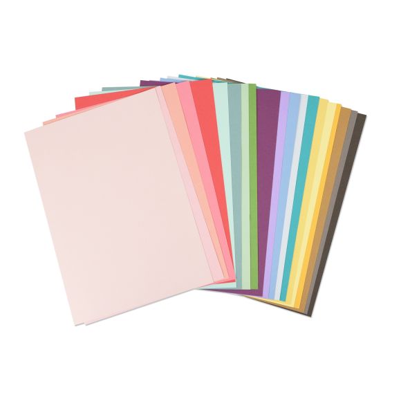 Bastelkarton "Rainbow Colors" 216 g/m², Set à 80 Bogen (bunt) von Sizzix
