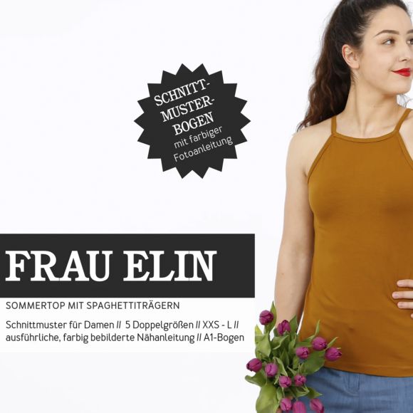 Schnittmuster - Damen Trägertop "Frau Elin" (Gr. XXS-L) von STUDIO SCHNITTREIF