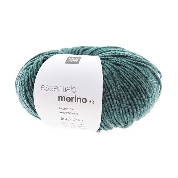 Merinowolle - Rico Essentials Merino dk (blaugrün)