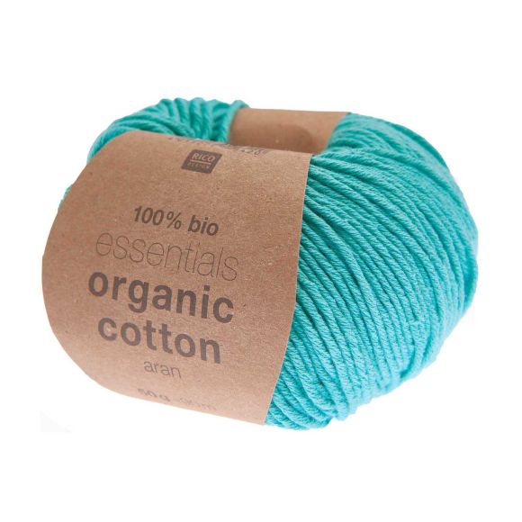 Bio-Wolle - Rico Essentials Organic Cotton aran (türkis)