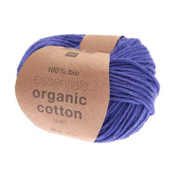 Bio-Wolle - Rico Essentials Organic Cotton aran (violett)