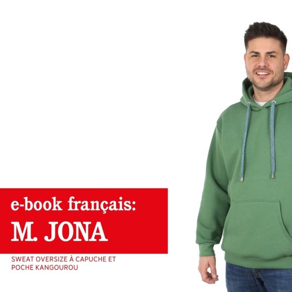 Tuto & patron PDF - Pull à capuche oversize "Monsieur Jona" (t. XS-XXL) de STUDIO SCHNITTREIF (en français)