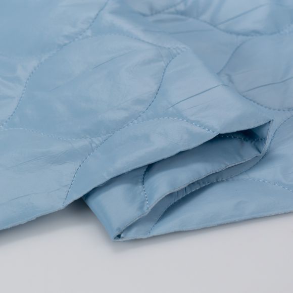Stepper - wattiert "Drops/Tropfen" (pastellblau)