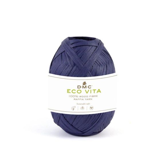 DMC - Fil raphia "Eco Vita Raffia" (071/bleu indigo)