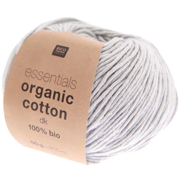 Bio-Wolle - Rico Essentials Organic Cotton dk (silbergrau)