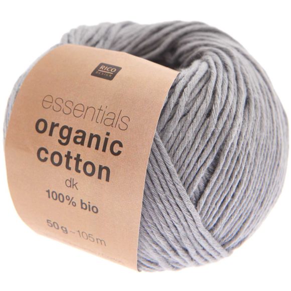 Bio-Wolle - Rico Essentials Organic Cotton dk (grau)