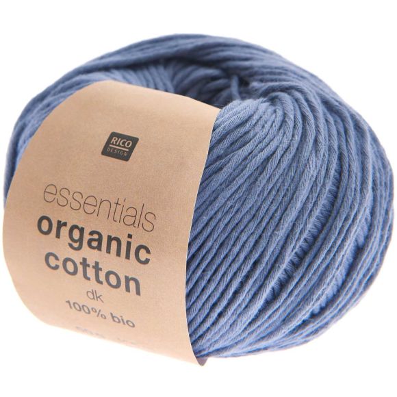 Bio-Wolle - Rico Essentials Organic Cotton dk (blau)