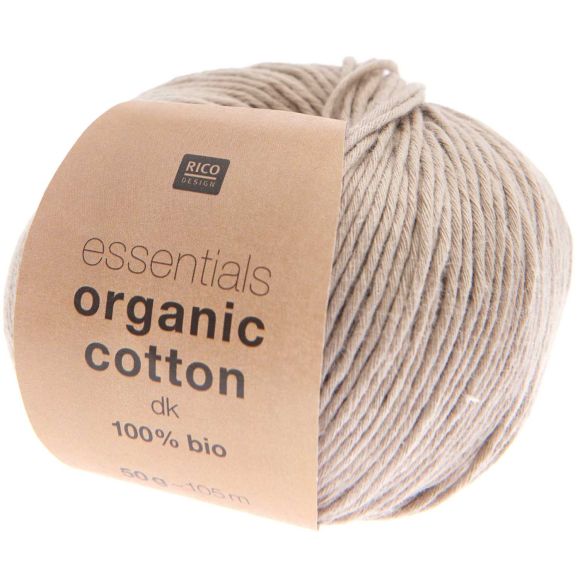 Bio-Wolle - Rico Essentials Organic Cotton dk (taupe)