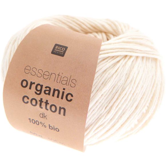 Bio-Wolle - Rico Essentials Organic Cotton dk (creme)