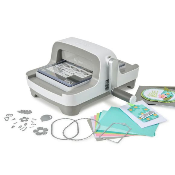 Machine de découpe et embossage "Sizzix Big Shot Starter Kit" (blanc/gris) 667086