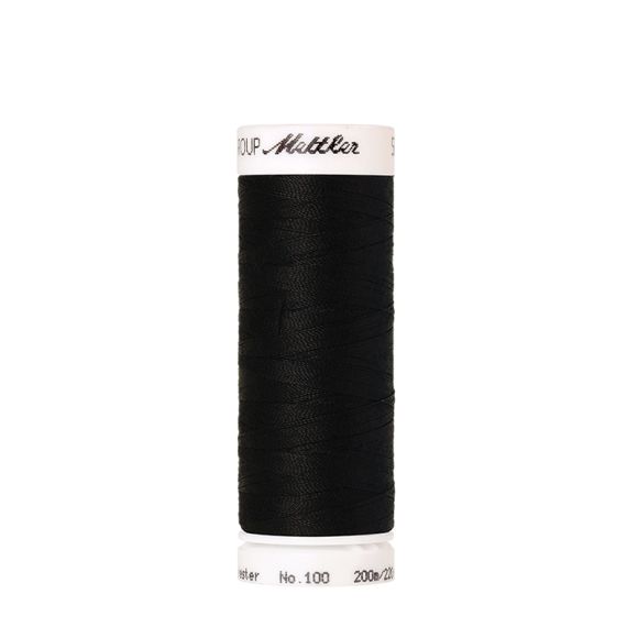 Mettler fil de couture et broderie "Denim Doc®" - bobine de 100 m (4000/noir)