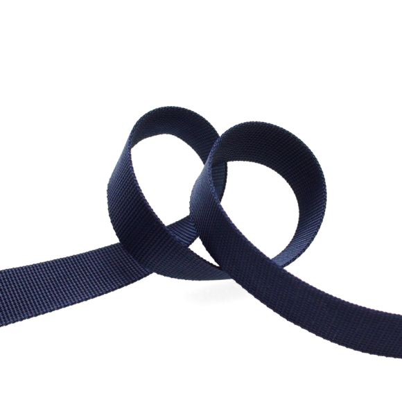 Gurtband Kunststoff "Uni" 30/40/50 mm - am Meter (dunkelblau)