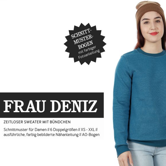 Patron - dame sweater oversized "Frau Deniz" (t. XS-XL) de STUDIO SCHNITTREIF (en allemand)