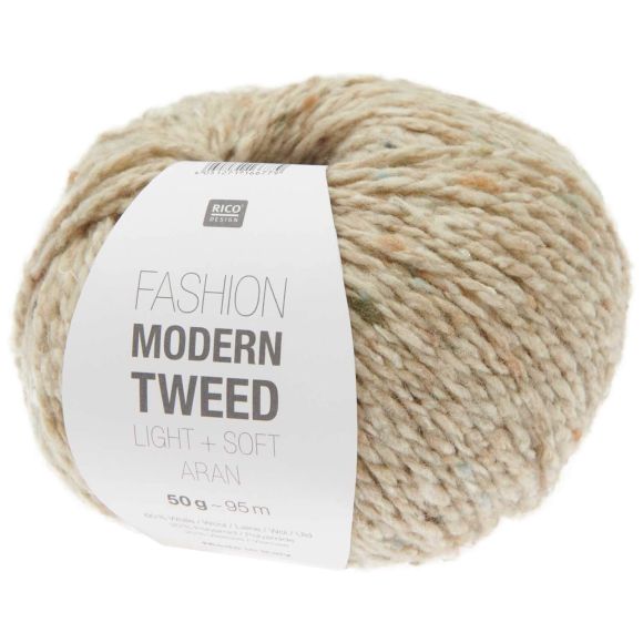 Wolle - Rico Fashion Modern Tweed aran (sand)