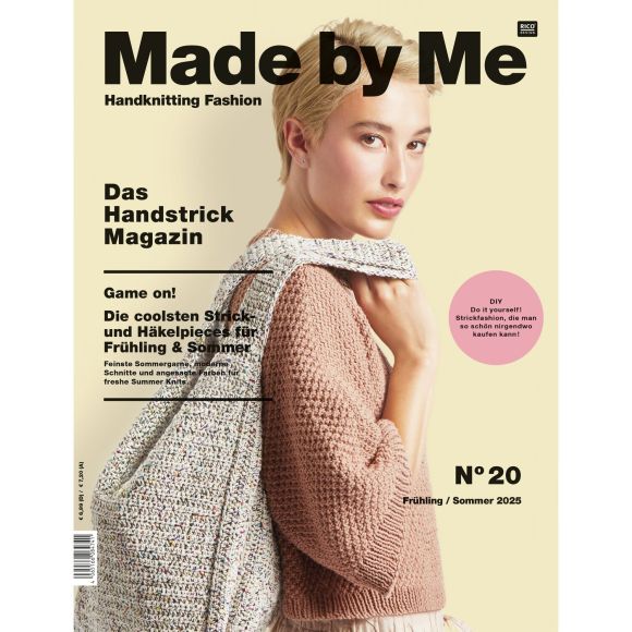 Magazine "Made by Me - Handknitting n° 20" de Rico Design (allemand/français)