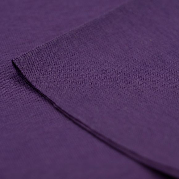 Bord-côte lisse "James" - tubulaire (violet)