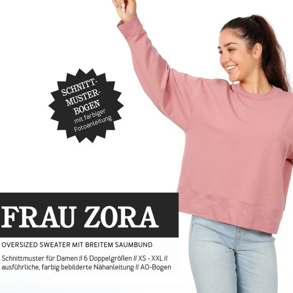 Schnittmuster - Damen Oversized Sweater "Frau Zora" (Gr. XS-XXL) von STUDIO SCHNITTREIF