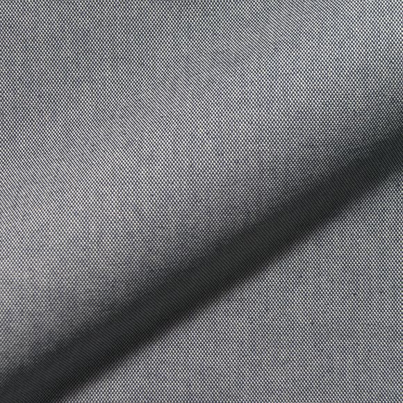 Tissu de décoration en coton "Dobby" (bleu foncé/écru)