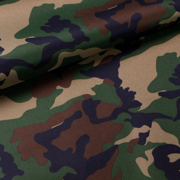 Tarnstoff  - wasserabweisend "Camouflage" (grün/braun/schwarz)