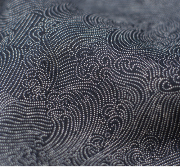 Coton "Nami moyou" (bleu indigo) de SEVENBERRY/Japon