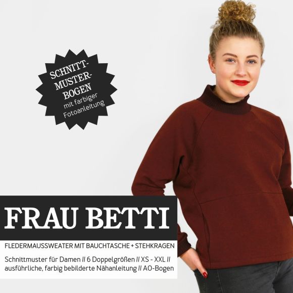 Schnittmuster - Damen Sweatpulli "Frau Betti" (Gr. XS-XXL) von STUDIO SCHNITTREIF