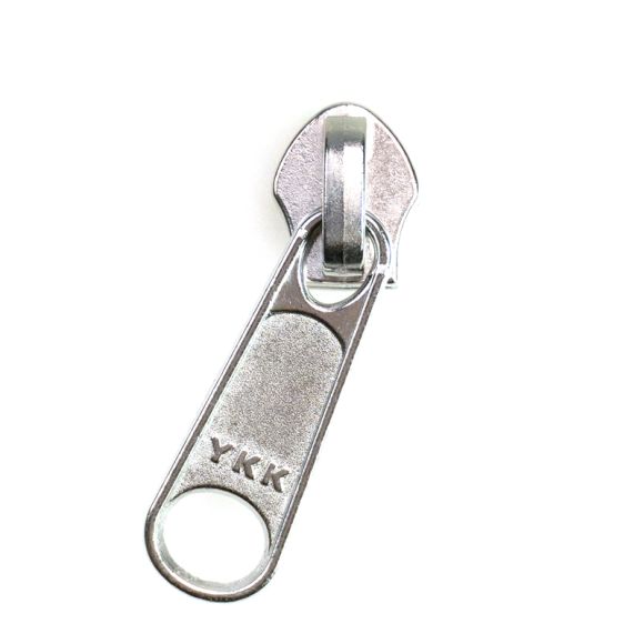 Zip avec tirette - curseur pour fermeture Éclair "Moyenne" nylon (chrome)