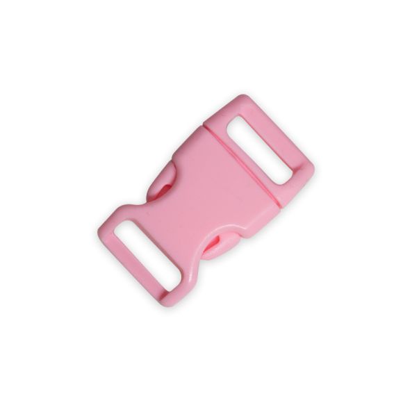 Steckschnalle gebogen - 15 mm (rosa)