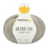 Merinowolle - Sockengarn "Regia Premium Yak" (beige meliert) von Schachenmayr