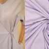 Coton stretch "Uni Crinkle - Florrie Fibre Mood" (lilas pastel)