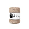 Fil macramé en coton recyclé "Rope Golden Ø 1.5 mm - sand" (sable-doré) de Bobbiny