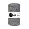 Recycling Makramee-Garn Baumwolle "Rope Ø 3 mm - stone grey" (steingrau) von Bobbiny