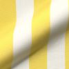 Tissu d'ameublement outdoor - acrylique "Maxi rayures" (jaune citron/offwhite)