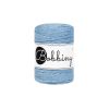 Fil macramé en coton recyclé "Rope Ø 1.5 mm - perfect blue" (bleu ciel) de Bobbiny