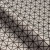 Kunstleder "Netz/Quadrat" - Bogen à 50 x 142 cm  (silber-schwarz)