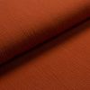 Double gaze coton bio "Mousseline" (brun rouille)