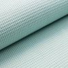 Tissu nid d'abeille/piqué gaufré de coton Mini "uni" (menthe pastel)