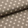 Baumwolle/Leinen "Large natural dots" (hellgrau-natur) von SEVENBERRY