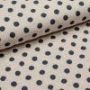 Baumwolle/Leinen "Large natural dots" (natur-dunkelblau) von SEVENBERRY