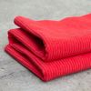 Tissu d'ameublement/décoration - velours à grosses côtes "uni" (rouge)