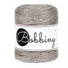 Fil macramé en coton "Metallic Rope Ø 3 mm - platinum" (platin) de Bobbiny