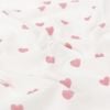 Strickfrottee Baumwolle "Herzen" (offwhite-rosa)