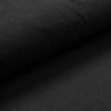 Tissu bord côte bio lisse - tubulaire  "uni - jet" black (noir) de C. PAULI