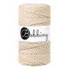Fil macramé en coton recyclé "Rope Ø 3 mm - warm beige" (beige) de Bobbiny