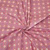Popeline de coton "Emilie/mandala de fleurs" (mauve-rouge/bleu clair) de hilco