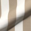 Tissu d'ameublement outdoor - acrylique "Maxi rayures" (taupe/offwhite)