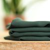 Tencel "Smooth Drape Twill - deep green" (dunkelgrün) von meetMILK