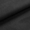 Tissu d'ameublement/décoration velours côtelé "uni" (noir)